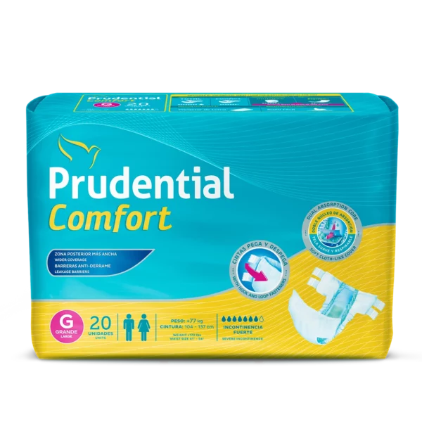 Prudential Comfort - Pañal para adultos con incontinencia