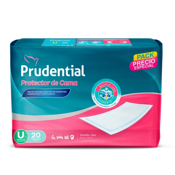 Prudential Protector de Cama para el cuidado de la incontinencia en el adulto