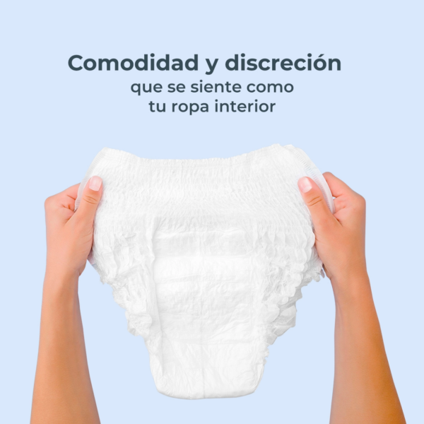 Prudential Invisible - Ropa Interior absorbente - Pañal para adulto tipo calzón