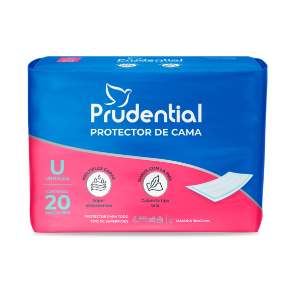 Prudential Protector de Cama para el cuidado de la incontinencia en el adulto